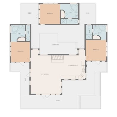 A Step Above Cabin floor plan