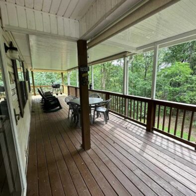 Kickback Shack Sevierville Cabin Porch