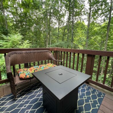 Jungle Fever Cabin outside fire pit