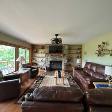 Panoramic Vista cabin living room