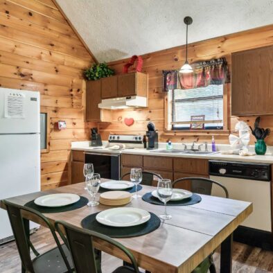 Boogie Bear Cabin kitchen