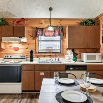 Boogie Bear Cabin kitchen