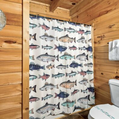 Trout and About Cabin bath