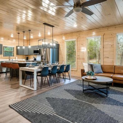 Fox and Fawn cabin living room