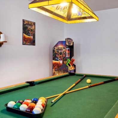 Quiet Nights Retreat cabin pool table