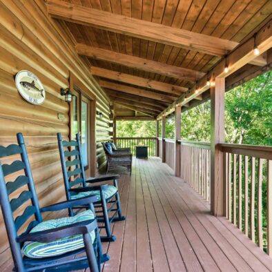 Trout and About Cabin deck