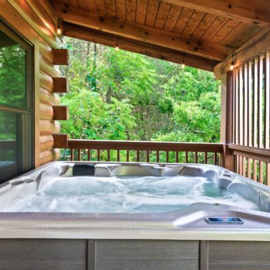 Trout and About Cabin hot tub