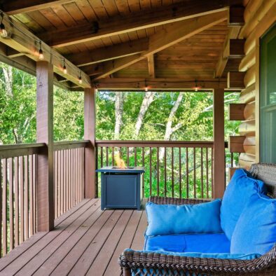 Trout and About Cabin deck