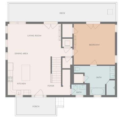 Fox and Fawn cabin floor plan