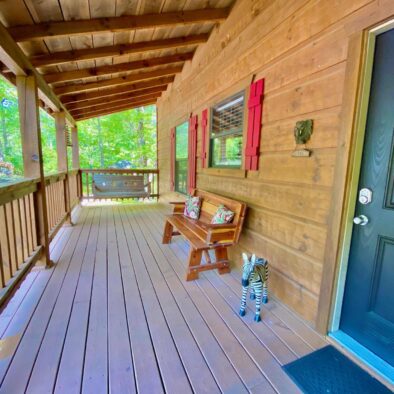 Jungle Safari Cabin porch