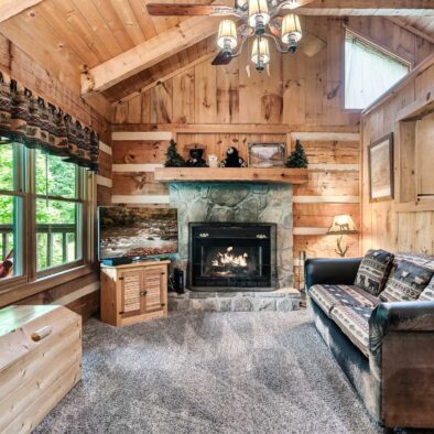 Bear Heaven Cabin fire place