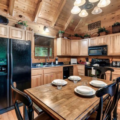 Jazzy's Cajun Cabin kitchen