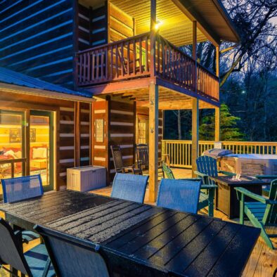 Tree House Tranquility Cabin Deck